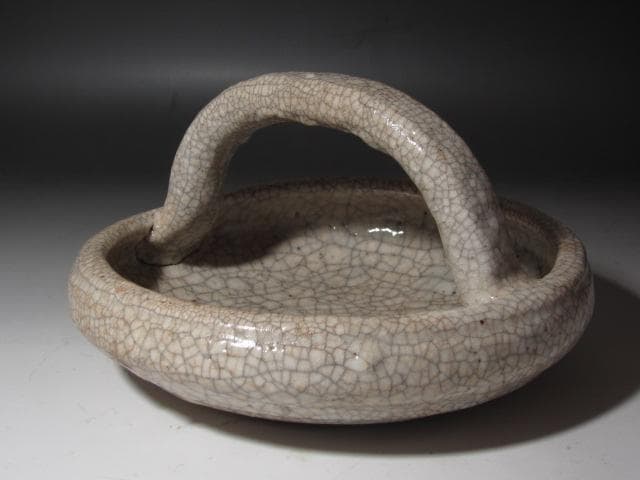 ★　古志野手鉢　荒川豊蔵極めがございます★x383