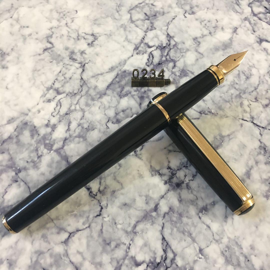 #0234 オーバーホール済み 金使用量最大級 PLATINUM 18k 万年筆