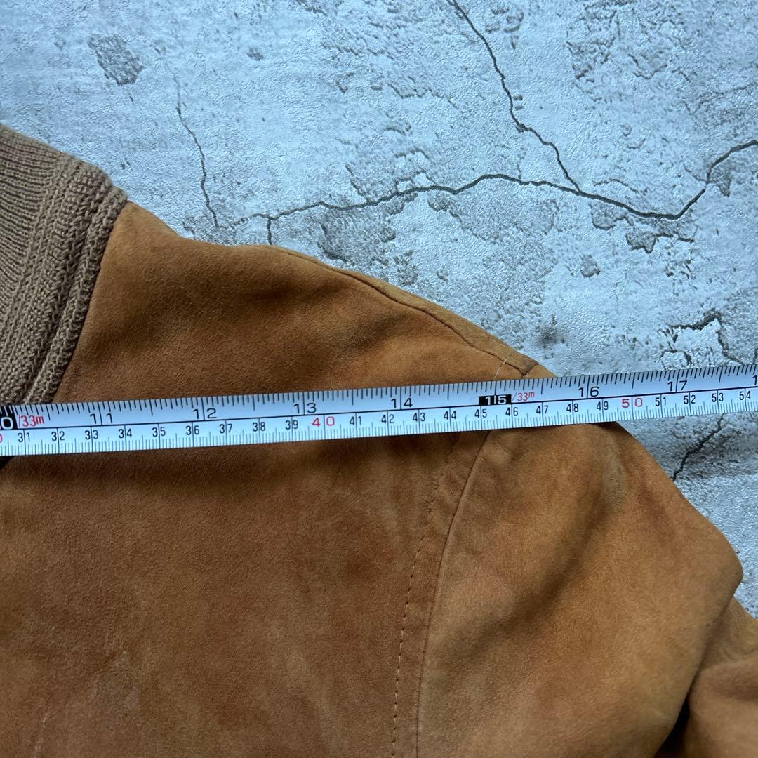 Vintage 80s ユーロ　 レザージャケット　スエードジャケット　52
