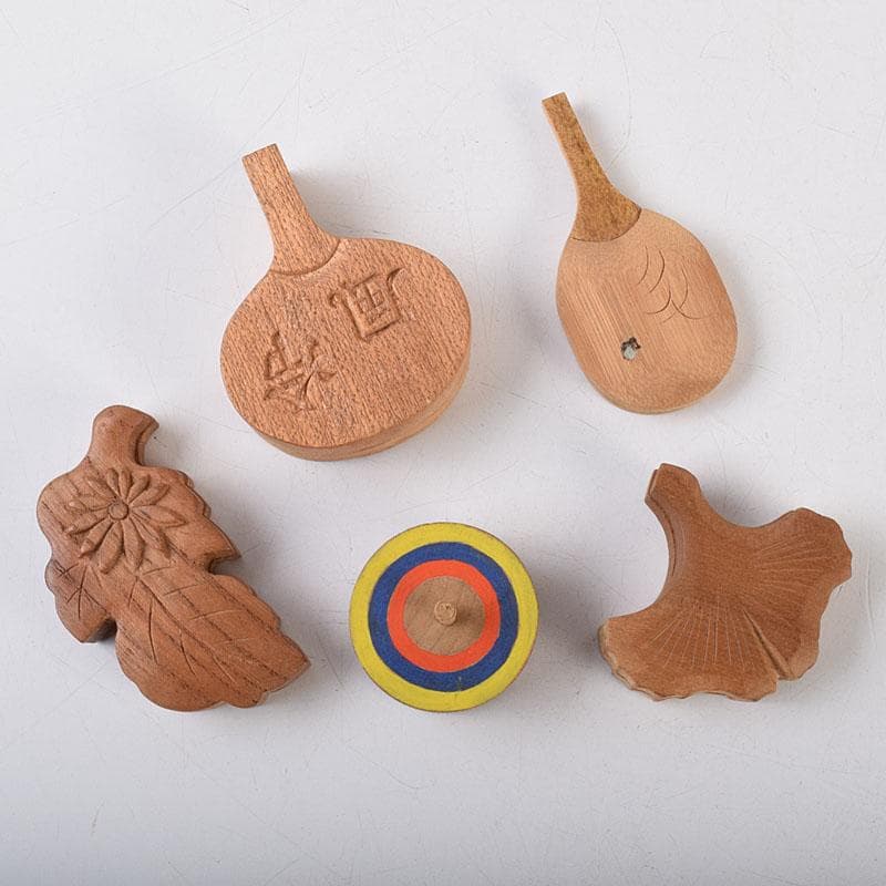 茶道具　木彫　光銘　団扇香合　花葉香合など　５点まとめて　V　R9254