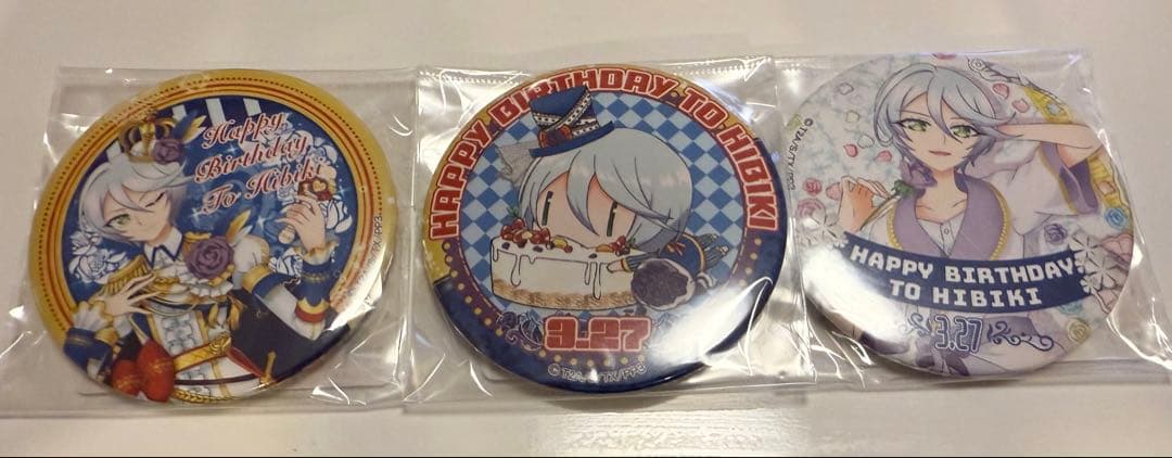 プリパラ 紫京院ひびき バースデー 缶バッジ