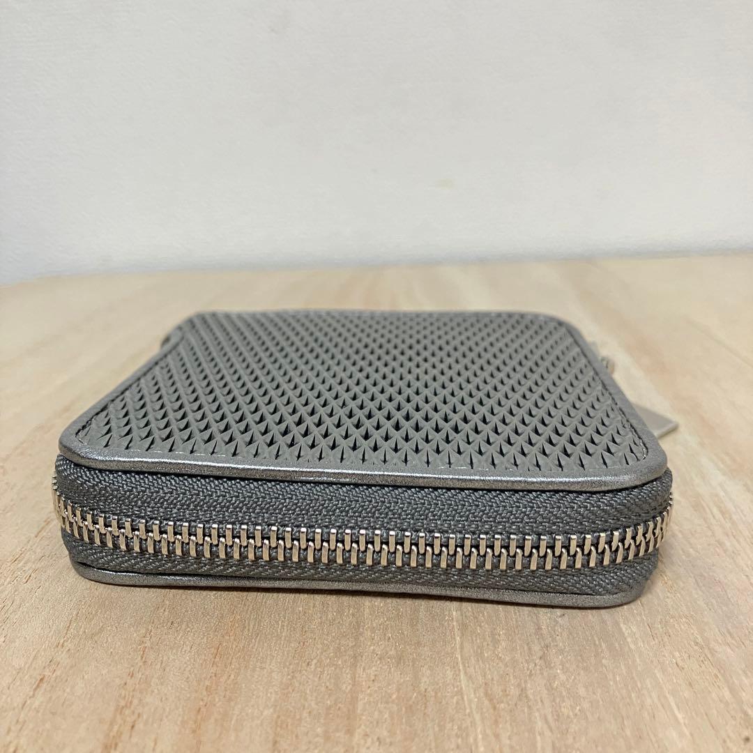 新品未使用✨ヒロコハヤシ✨カテーナ✨ファスナー式✨二つ折り財布✨シルバー