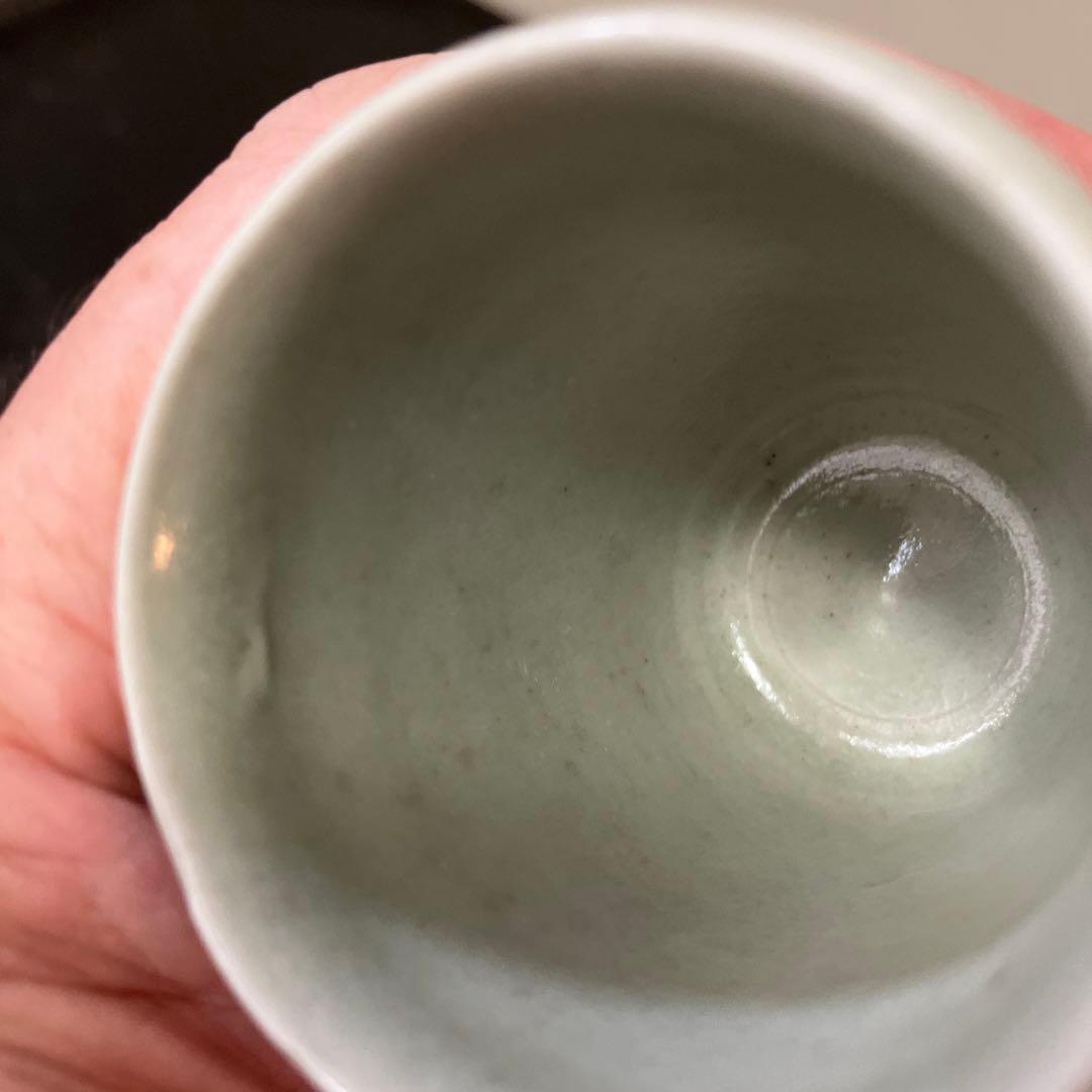 李朝面取筒盃　酒器　白磁　秦秀雄　浅川伯教　韓国アンティーク　朝鮮骨董　徳利