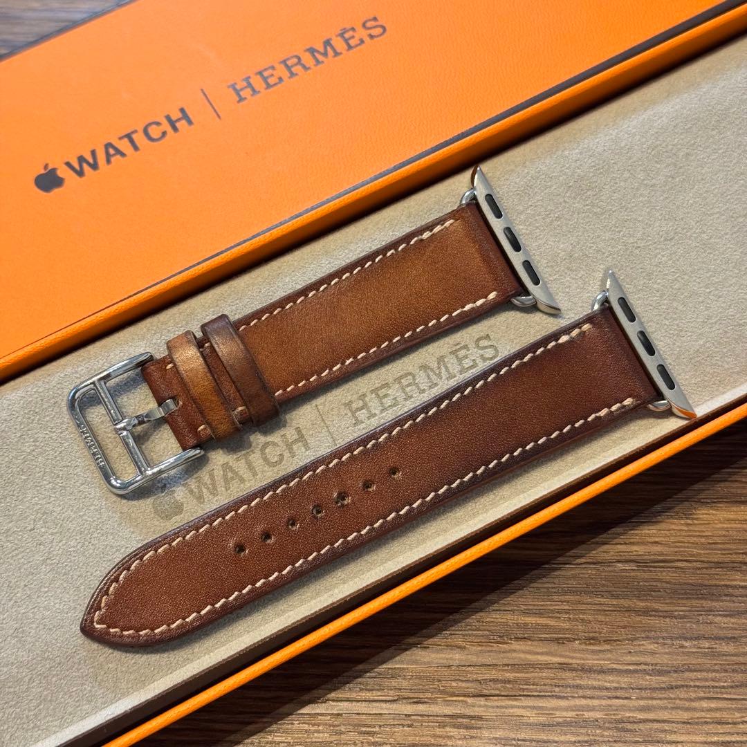 2626 Apple Watch エルメス　ブラウン　レザーバンド　HERMES
