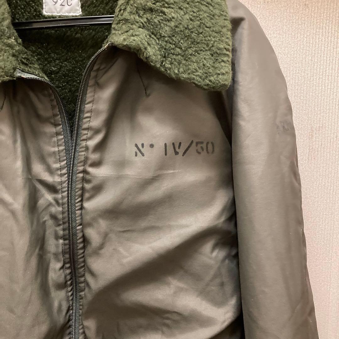 レアなフランス軍ビンテージボアジャケット防寒ミリタリー希少アイテム