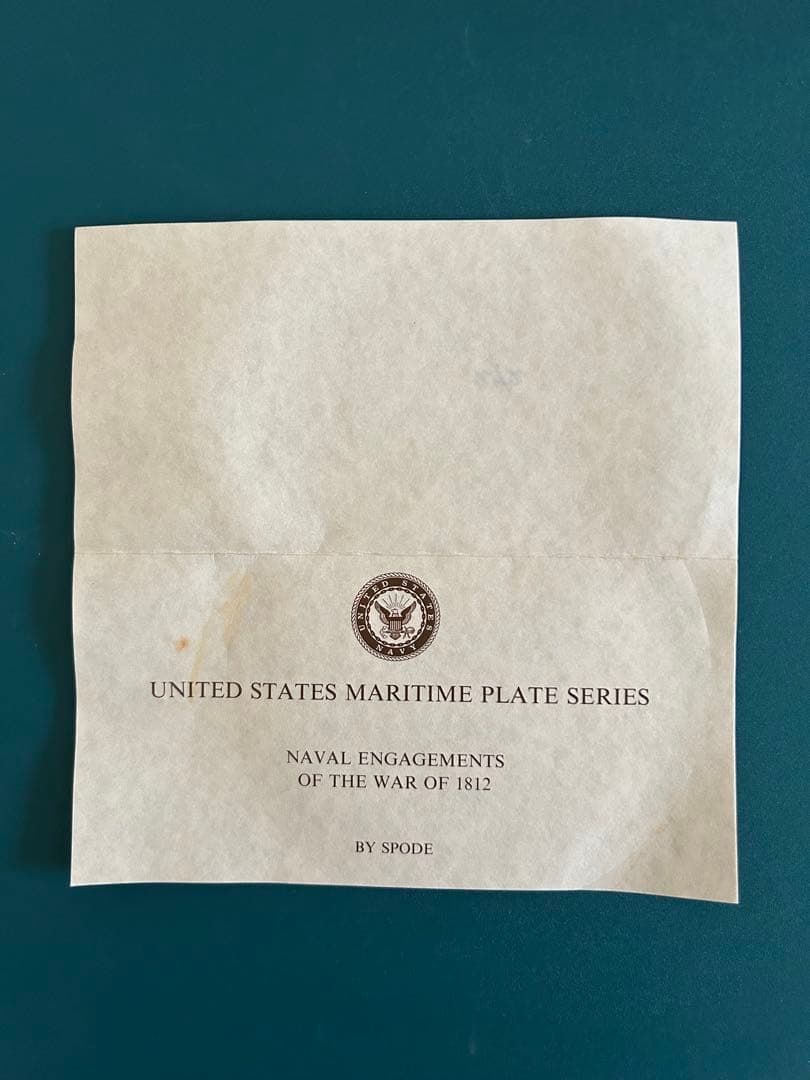 ☆希少☆ スポード社製の限定版プレート No. 2 証明書付き