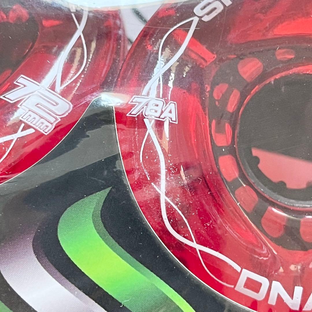 14☆新品 未開封☆ シャークウィール 72mm 78a クリアレッド