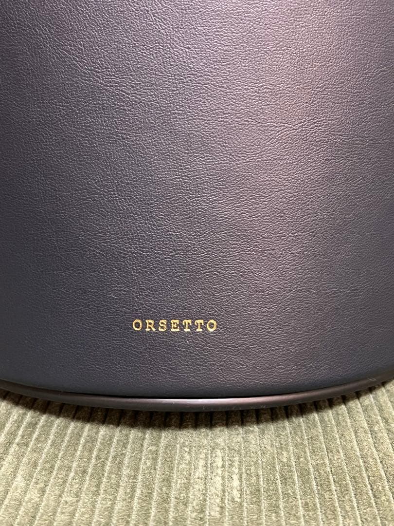 新品未使用★ORSETTO CORDA バケットバッグ　ネイビー×ブラック