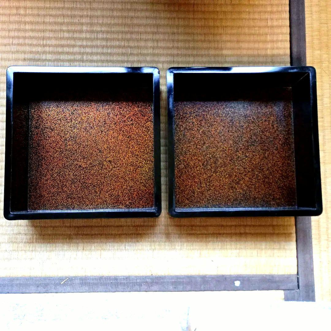 おかもち付き 金箔使用 高級重箱 年代物 5段 富山漆器 木製 お正月 お節料理