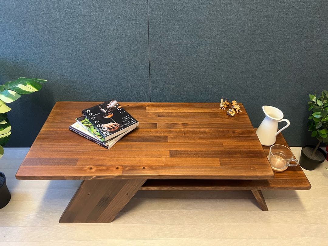 【送料無料】 ローテーブル アングル脚 110cm 45cm パイン Br