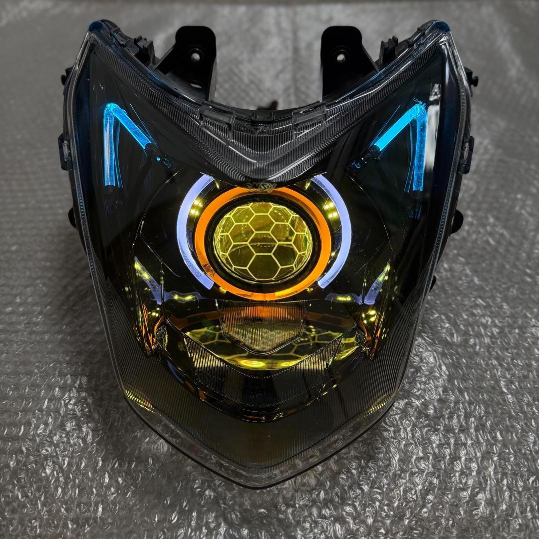 シグナスX 4型 デビルアイ LEDヘッドライト プロジェクター APP仕様