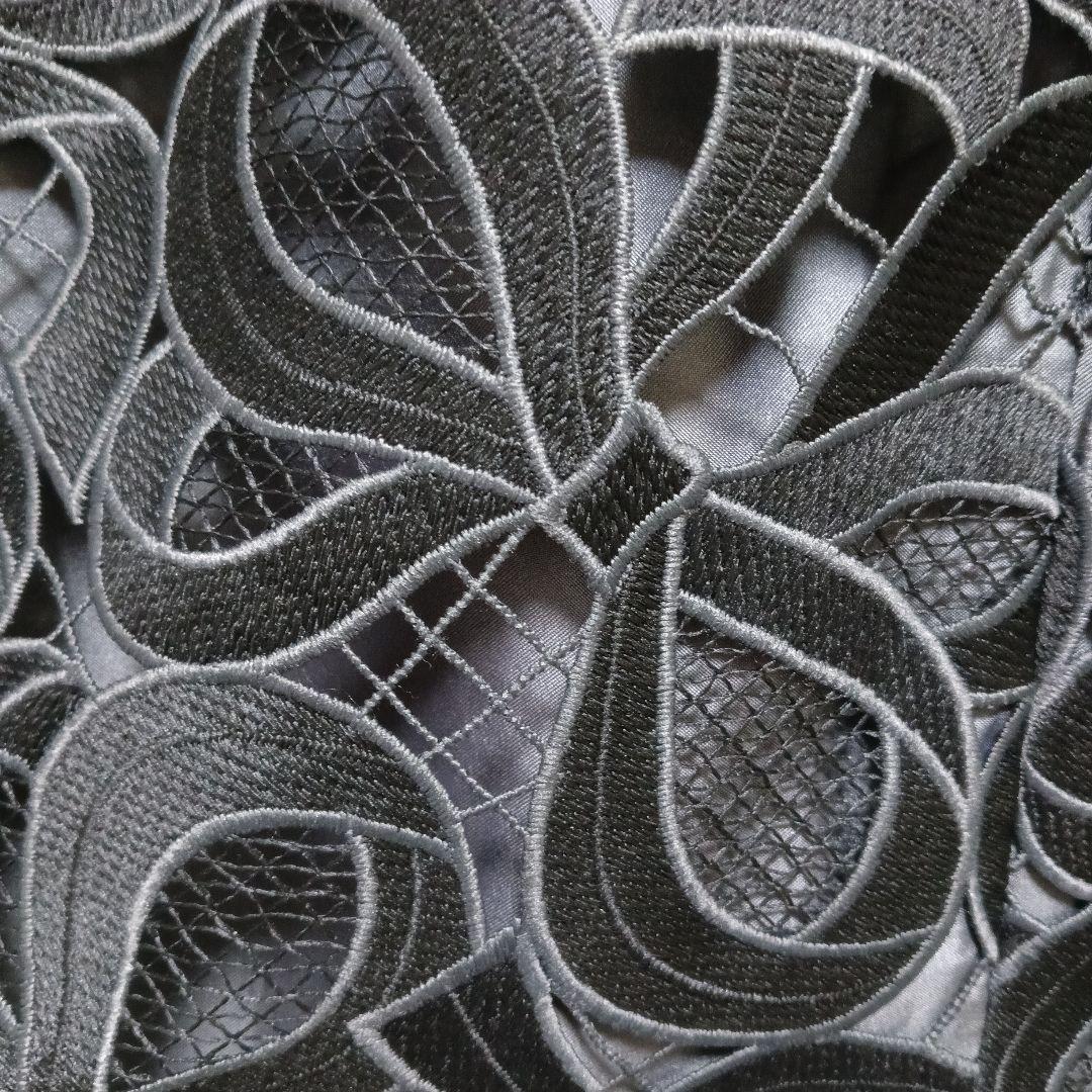 M'SGRACY リボンレースタイトスカート38 ブラック黒 エムズグレイシーM