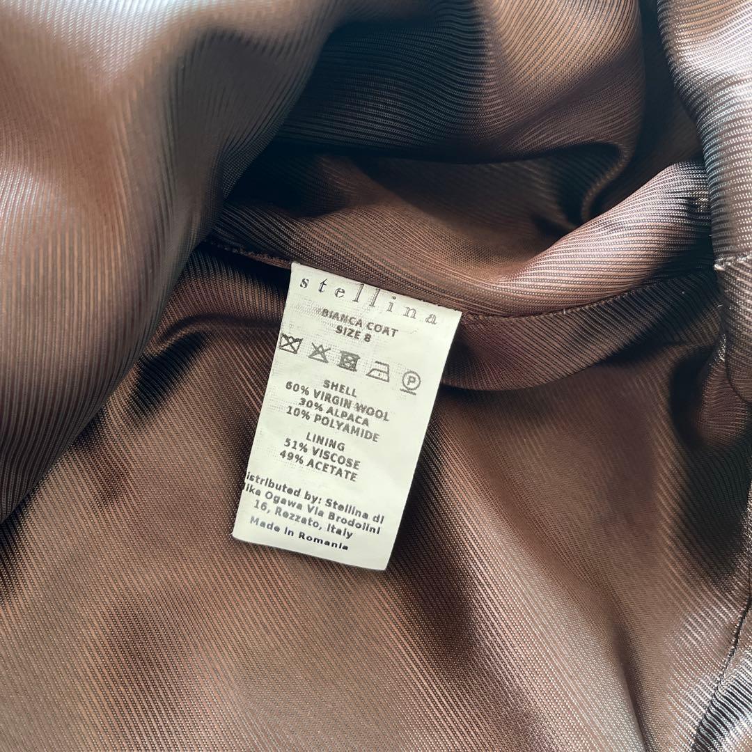 stellina ベージュ ウールコート