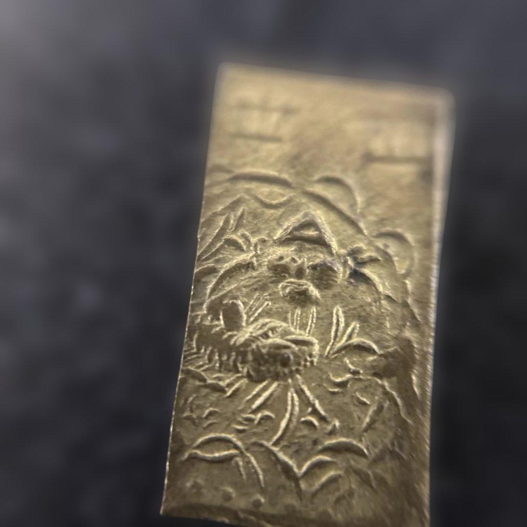 天保二朱金　本物と　二朱絵銭5枚七福神　出世　御守り　開運