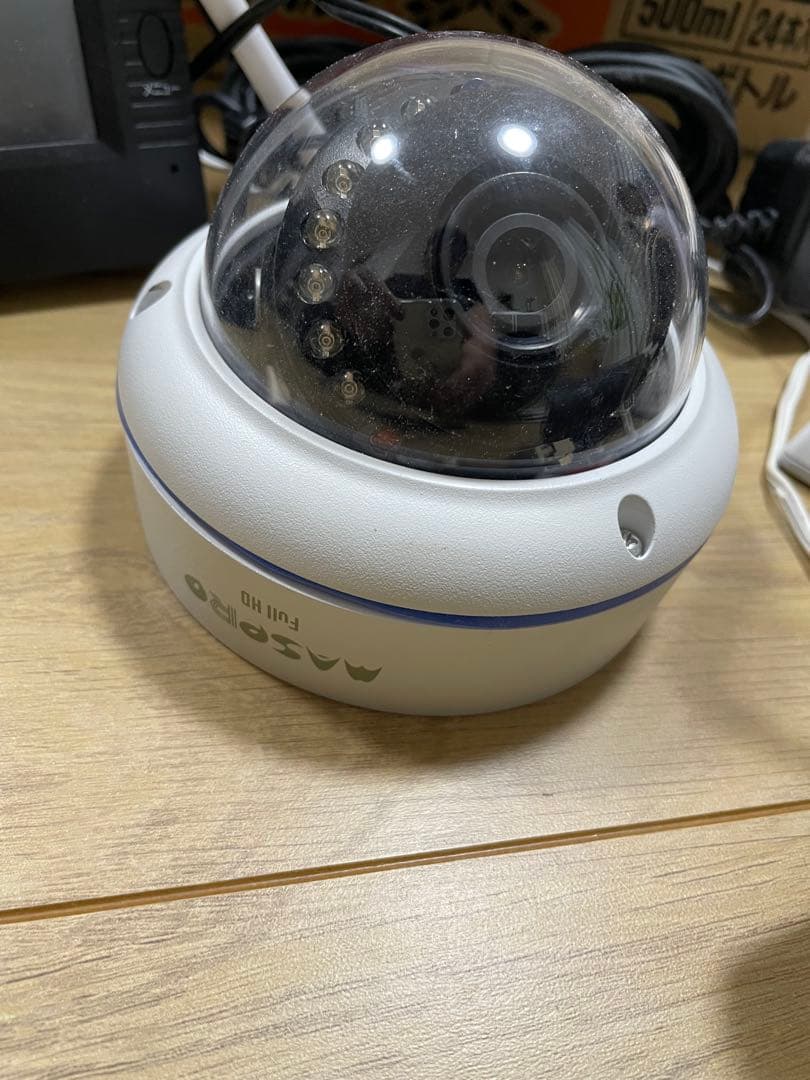 AASPRO 防犯カメラセット モニター・ドーム・バレット