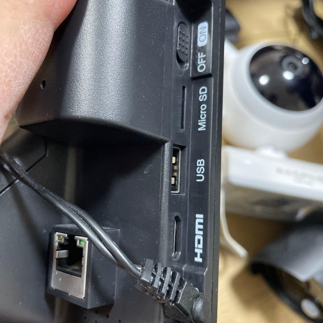 AASPRO 防犯カメラセット モニター・ドーム・バレット