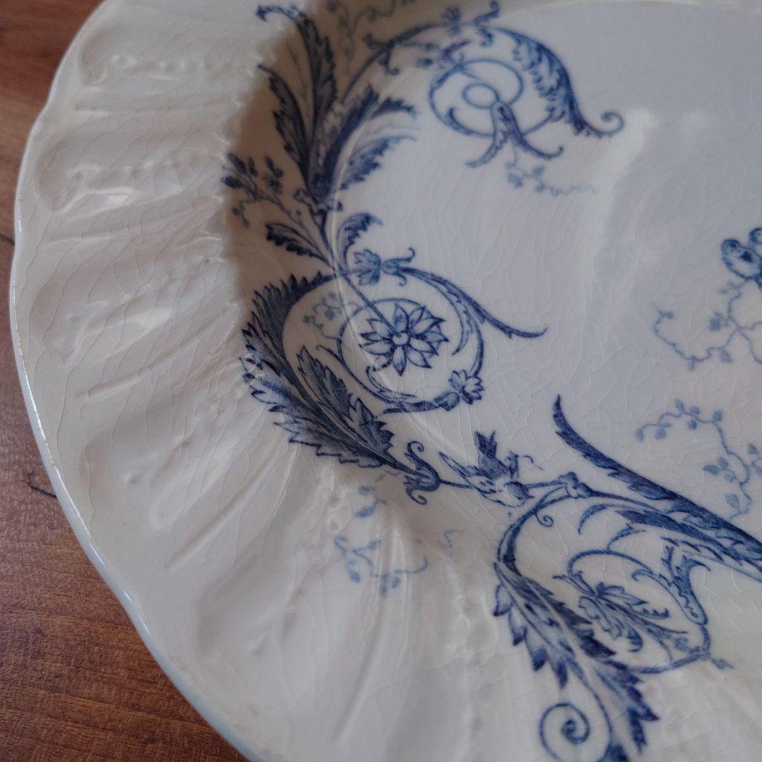 フランスアンティークGIENプレート