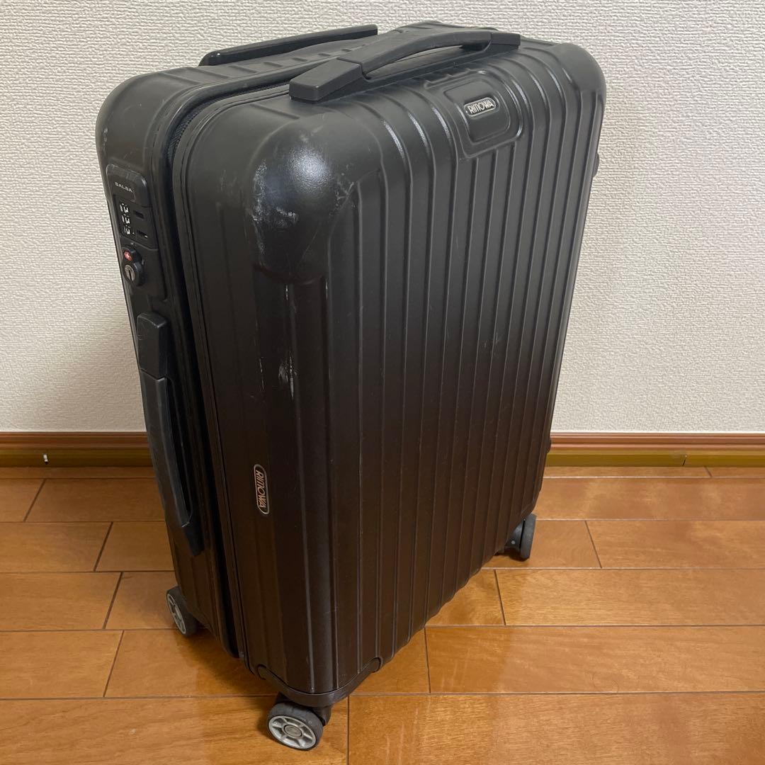 中型 ブラック キャリーケース TSAロック　RIMOWA 破損あり