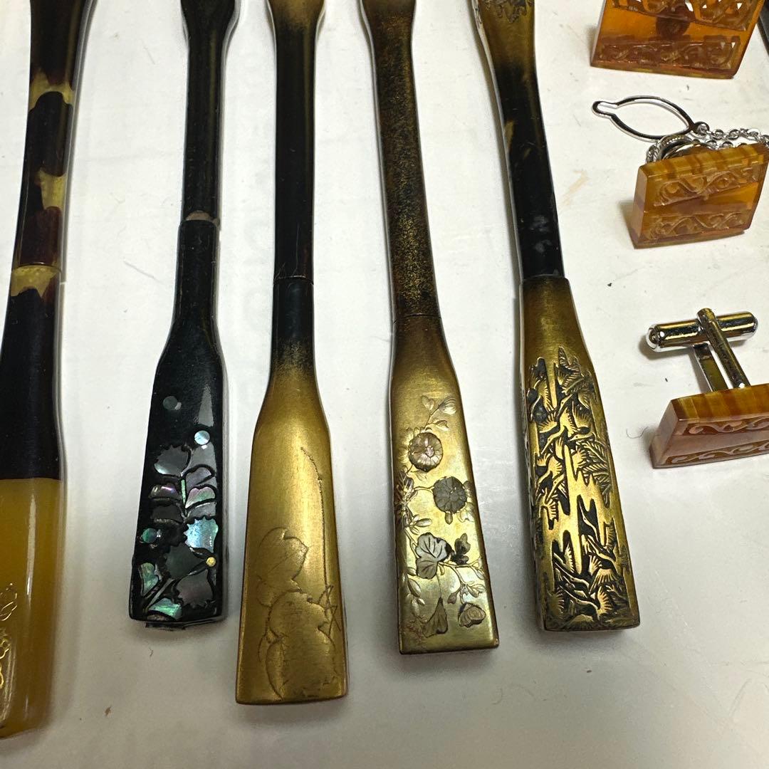 髪飾り，アクセサリー，鼈甲，金工，まとめ売り