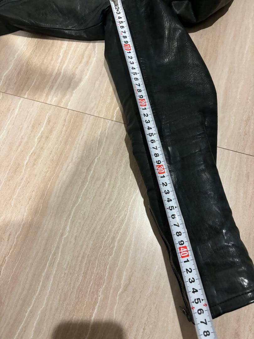 ISAMU KATAYAMA BACKLASH レザー シングル ライダース 黒