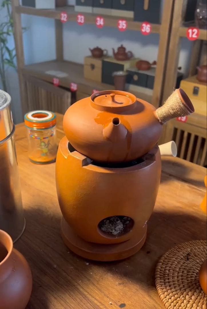 土炉 陶器製茶道具 炭用