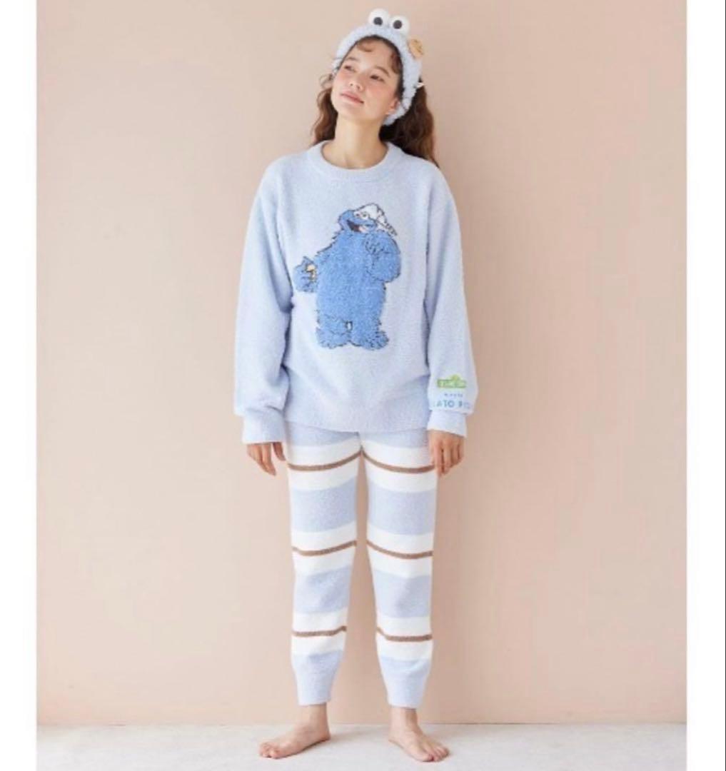 ジェラートピケ　セサミストリート クッキーモンスター ルームウェア