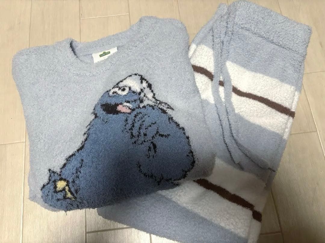 ジェラートピケ　セサミストリート クッキーモンスター ルームウェア