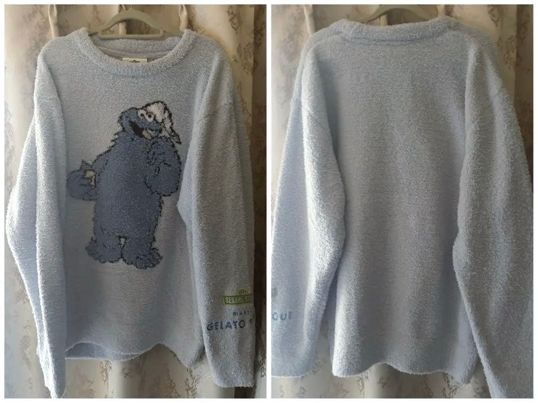 ジェラートピケ　セサミストリート クッキーモンスター ルームウェア