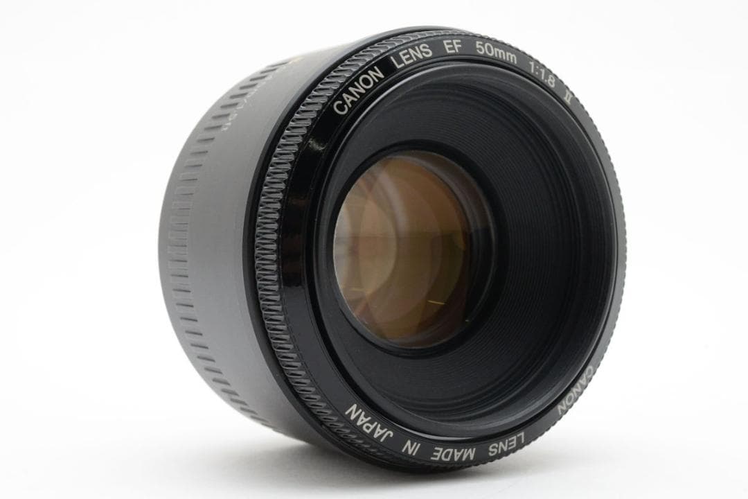 美品　Canon　EF 50mm F1.8 II　フィルター付き 単焦点レンズ