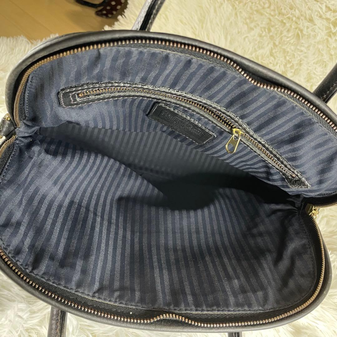 OLD COACH コーチ ハンドバッグ レザー 4921 シボ革