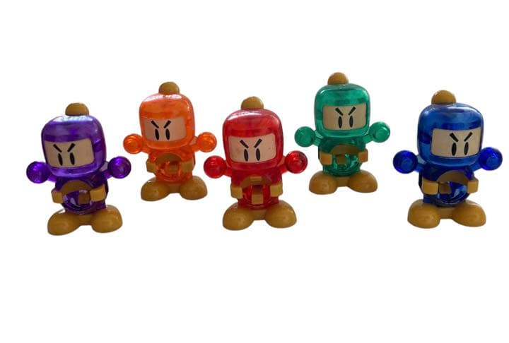 【希少品】クリア　ビーダマン　ボンバーマン初期5体