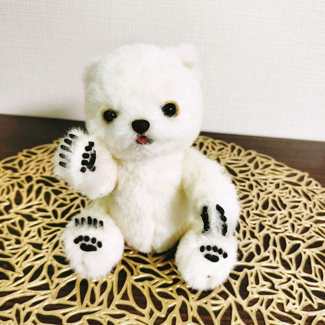 作家　テディベア　しろくま