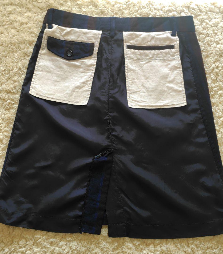 tricot COMME des GARCONS skirtドッキングスカート