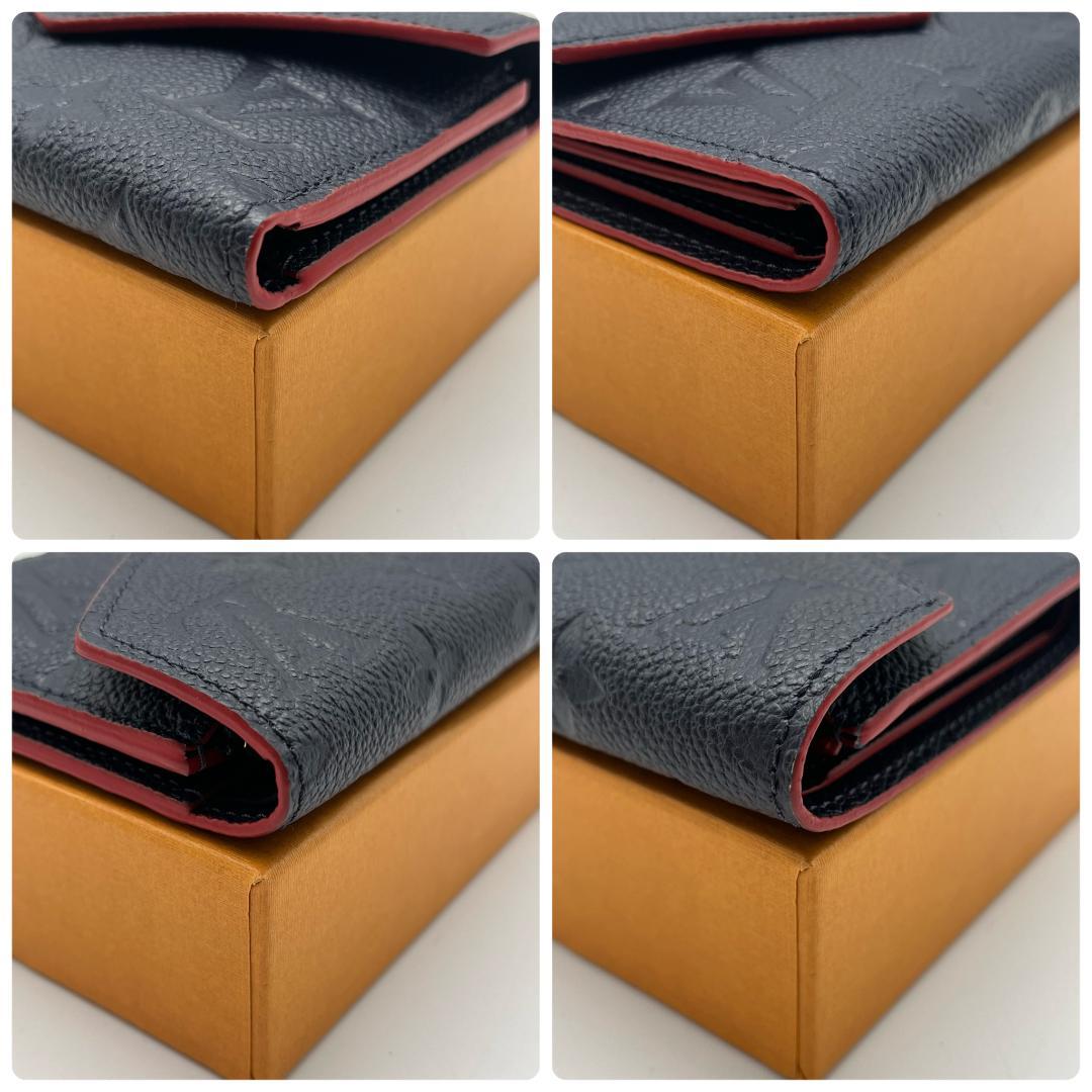 【美品】　ポルトフォイユヴィクトリーヌ　アンプラント　マリーヌルージュ　箱保存袋