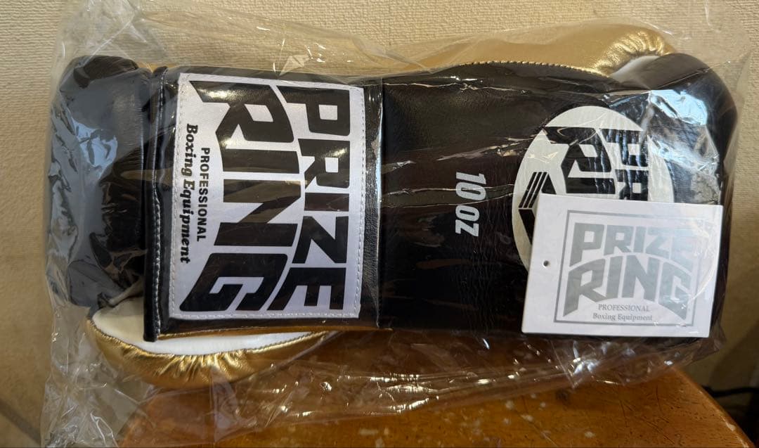 値下げPRIZE RING Pro-fight G10 プロ試合用 黒／ゴールド