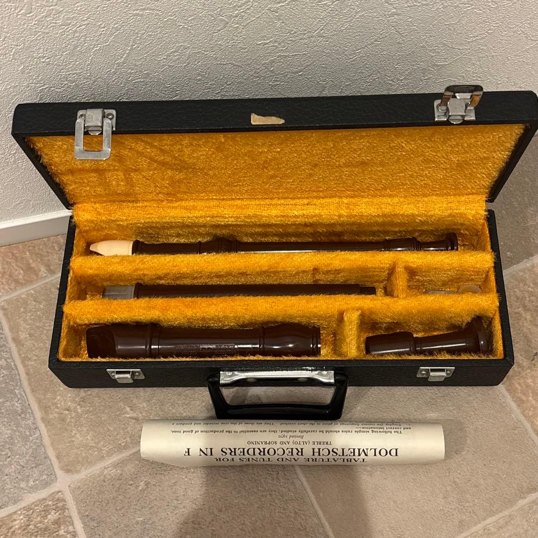 【希少品DOLMETSCH ドルメッチソプラノ・アルトリコーダー ハードケース