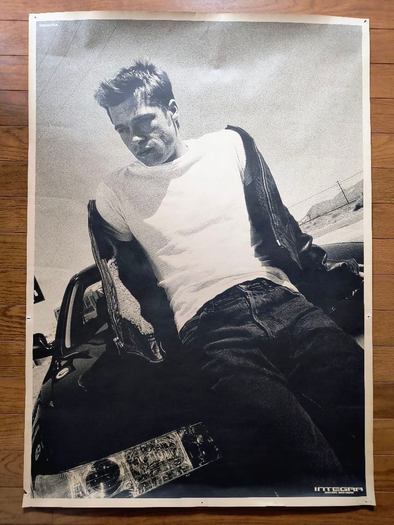 超レア ブラッド・ピット HONDA INTEGRA (インテグラ)B1ポスター