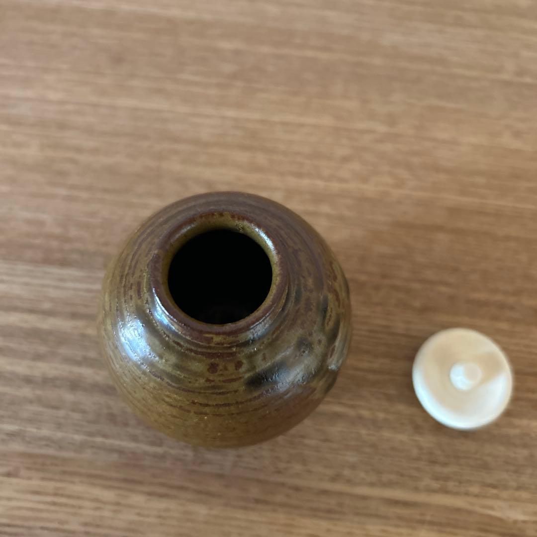 笹田有祥　模奈良文琳茶入　茶道具