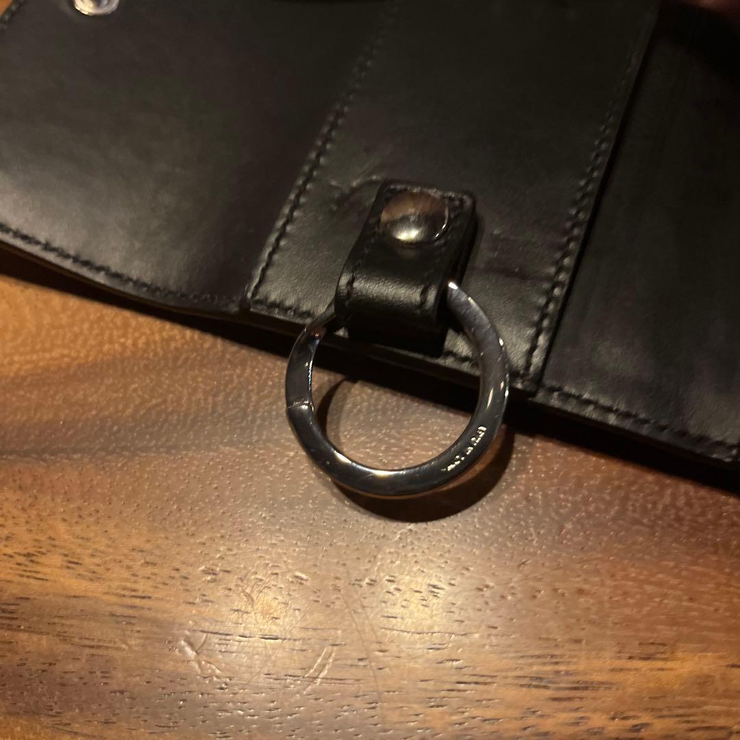 【超美品】GUCCI ６連キーケース　インターロッキング　GGシマレザーブラック