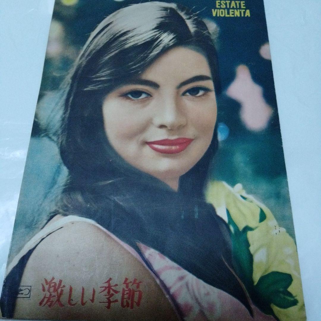 激しい季節　イタリア映画　60年　パンフレット　極レア　ズルリーニ　ドラゴ