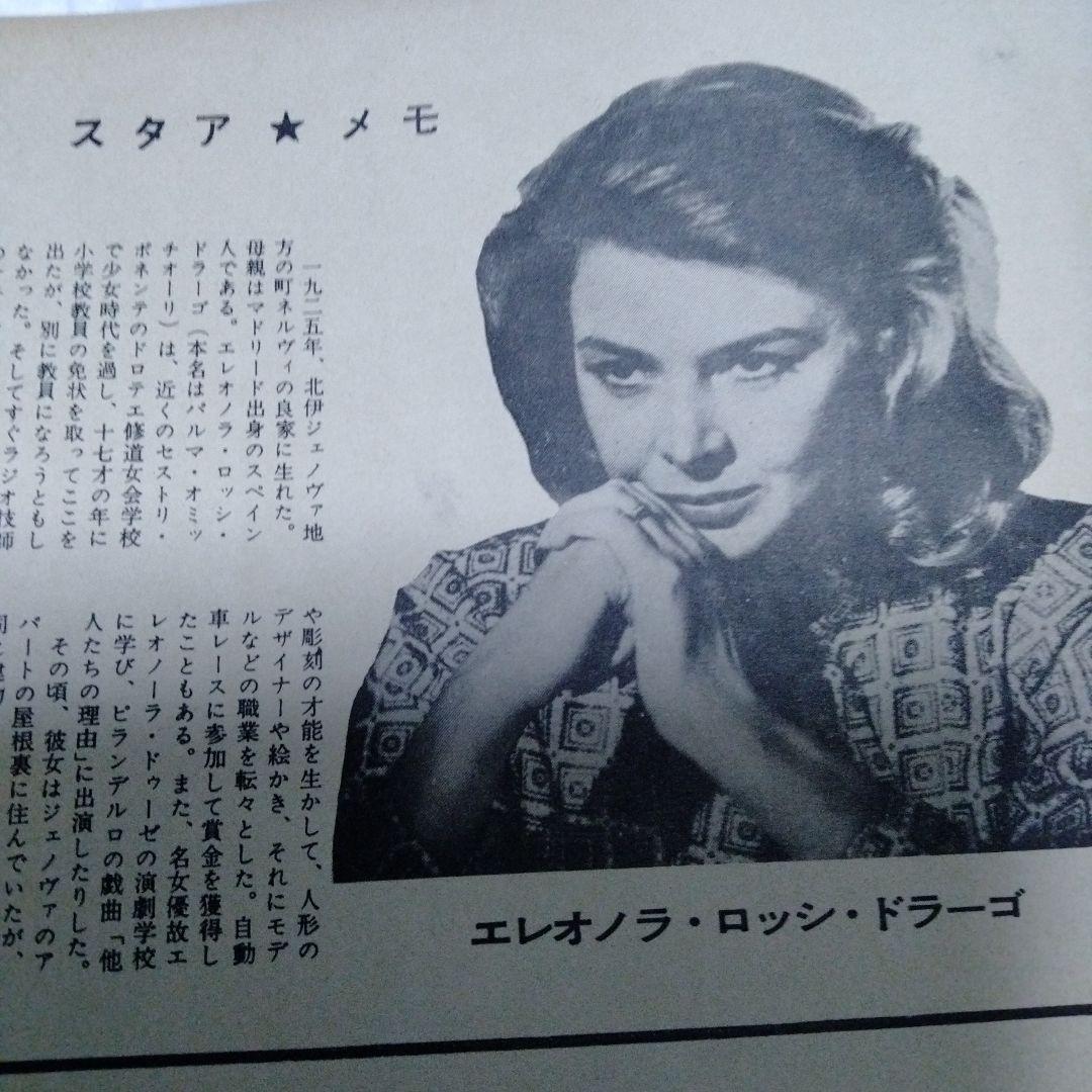 激しい季節　イタリア映画　60年　パンフレット　極レア　ズルリーニ　ドラゴ