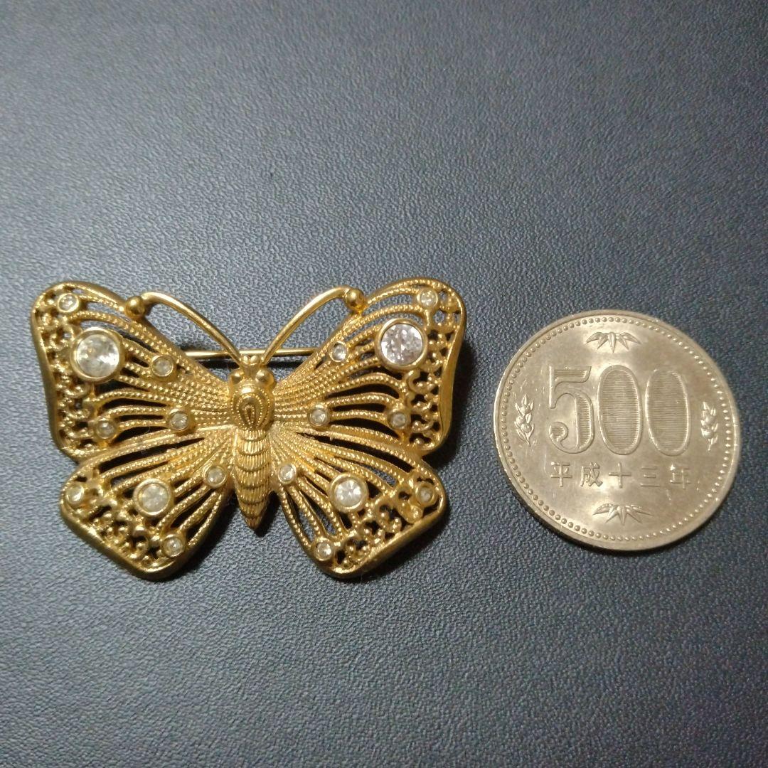 Christian Dior　蝶のブローチ　ヴィンテージ　フィリグリーデザイン