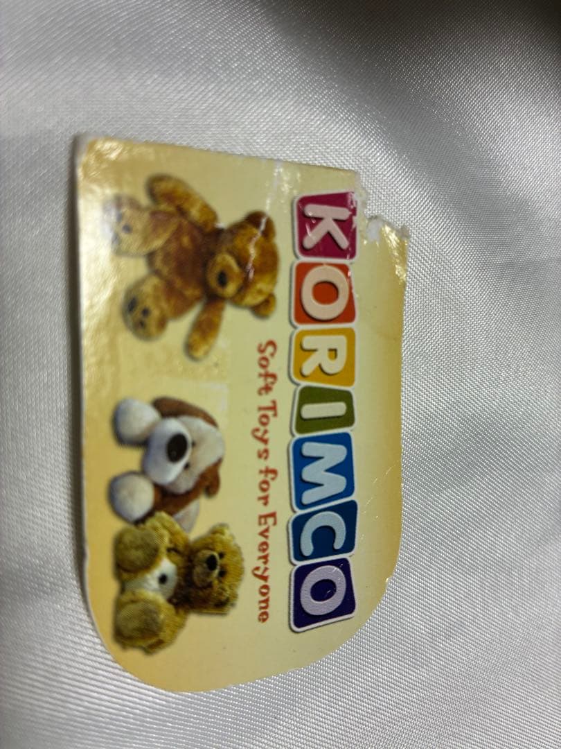 稀少　KORIMCO グレーの象のぬいぐるみ パペット　指人形　新品　ぞうさん