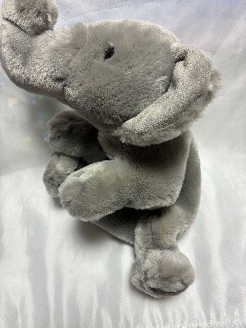 稀少　KORIMCO グレーの象のぬいぐるみ パペット　指人形　新品　ぞうさん