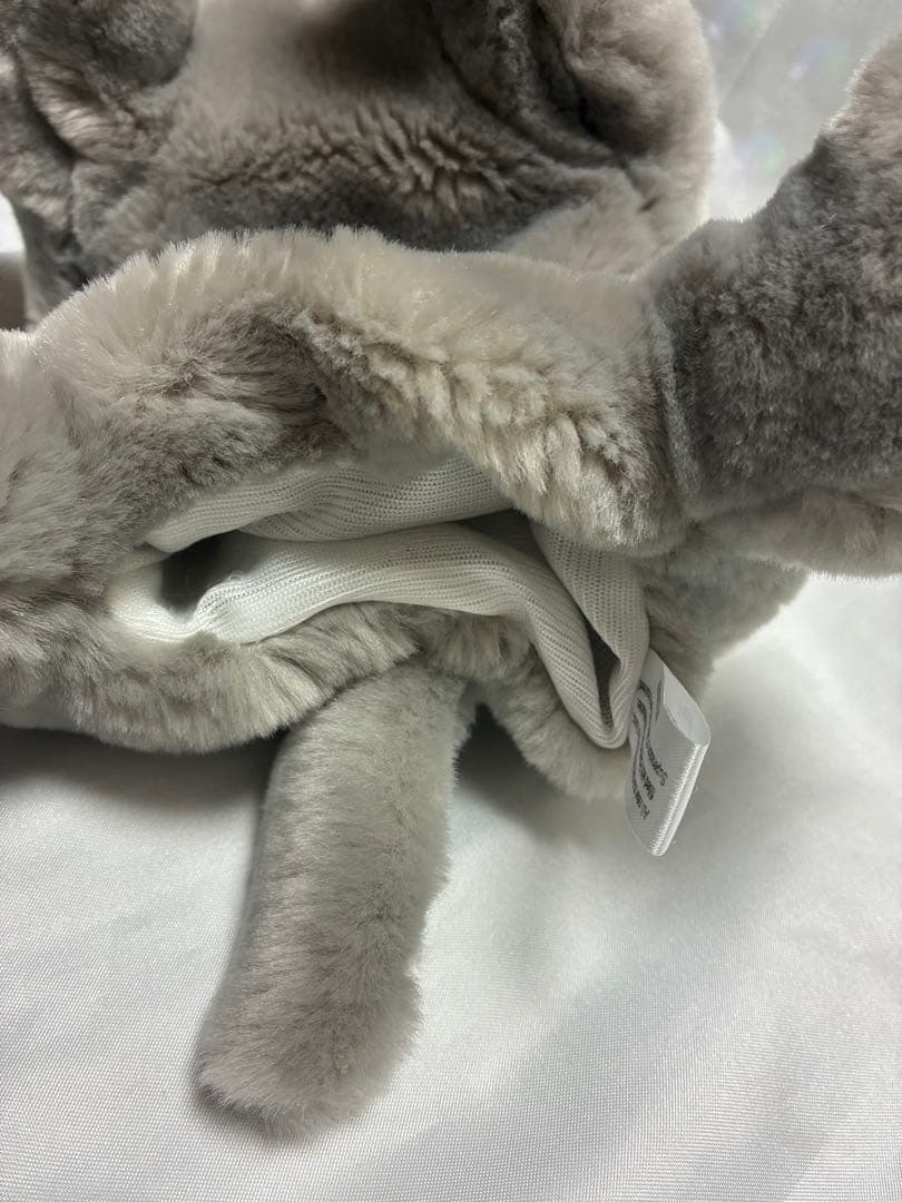 稀少　KORIMCO グレーの象のぬいぐるみ パペット　指人形　新品　ぞうさん