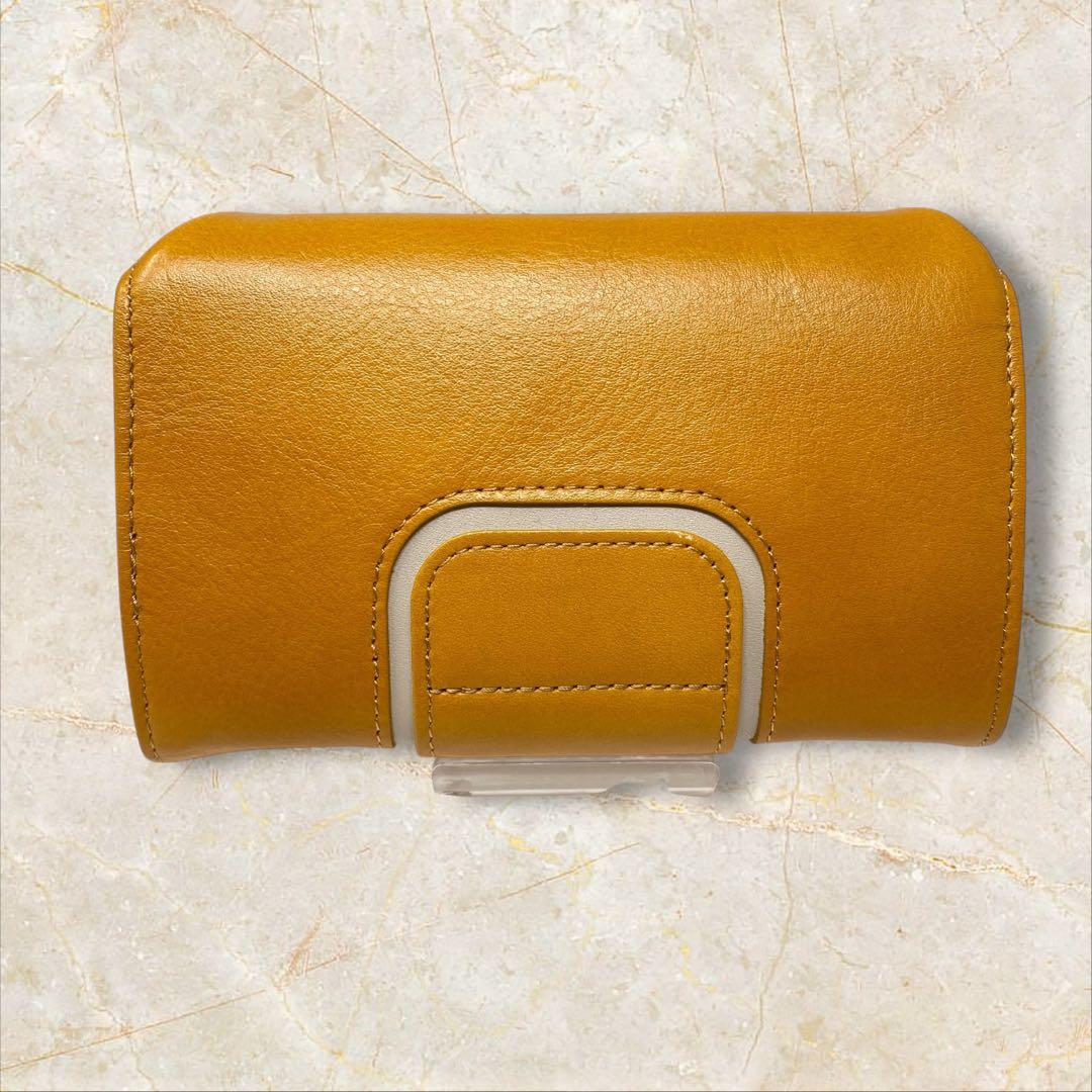 ヒロコハヤシ CAFE PORTA カフェポルタ 財布 マスタード イエロー