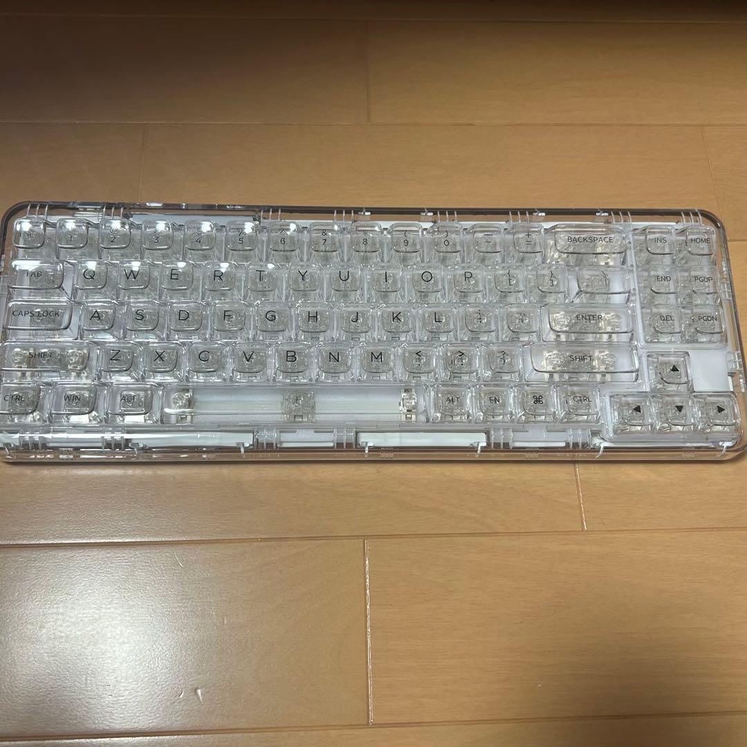 YUNZII X71 クリスタルアイス軸キーボード クリア