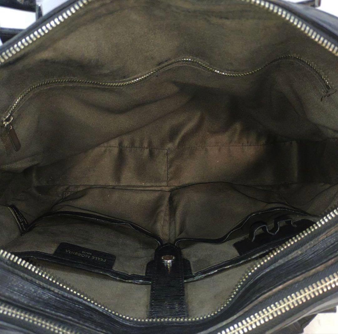 ペッレモルビダ キャピターノ 2室 ビジネスバッグ 2WAY ショルダー 黒