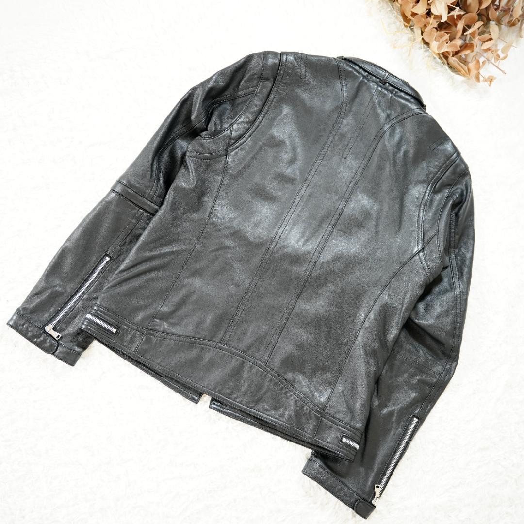 【極美品】LOVELESS　ラブレス　シングルライダースレザージャケット　L　黒