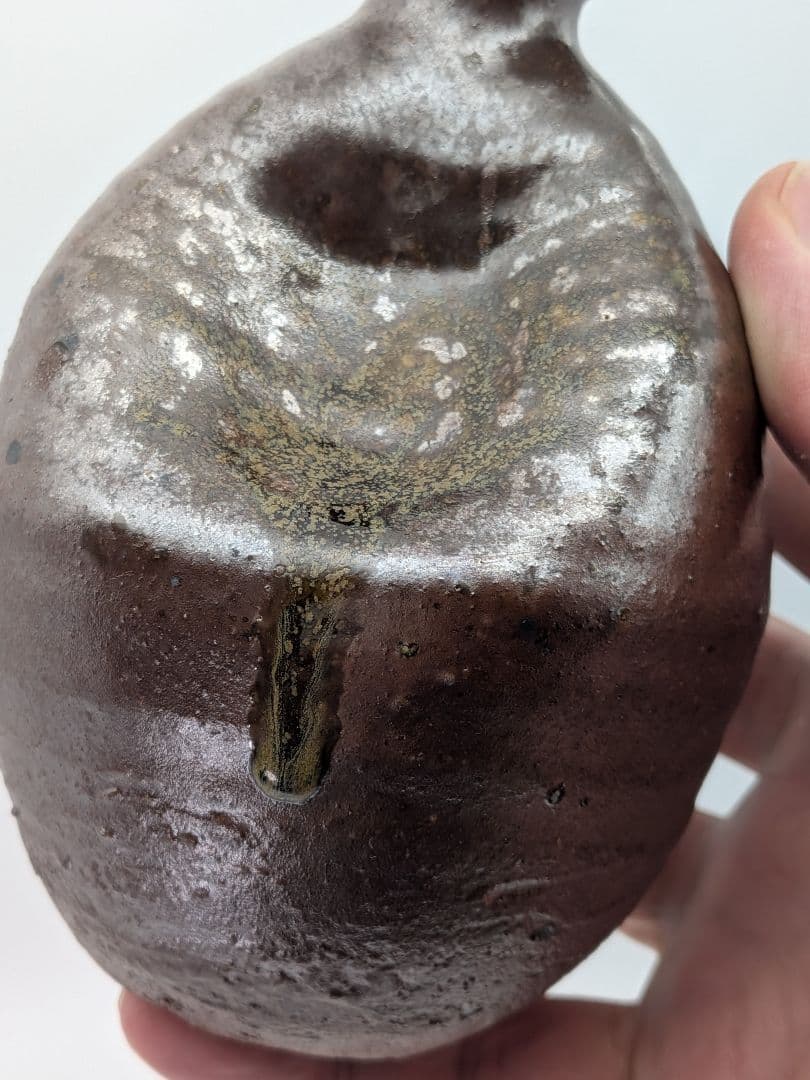 備前市無形文化財 木村玉舟 備前焼 徳利 共箱 酒器 食器 とっくり 伊部手